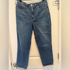 Madewell curvy perfect vintage cropped jeans